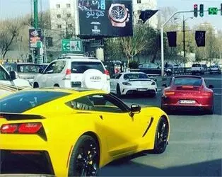 رژه خودروهای لوکس در تهران