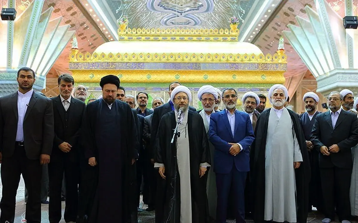 حضور رئیس و مسئولان عالی قضایی در حرم مطهر بنیانگذار جمهوری اسلامی
