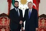 استقبال گرم اردوغان از درخواست جولانی+فیلم