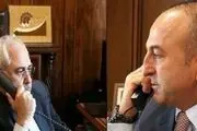 گفت‌وگوی تلفنی ظریف و همتای ترکیه‌ای