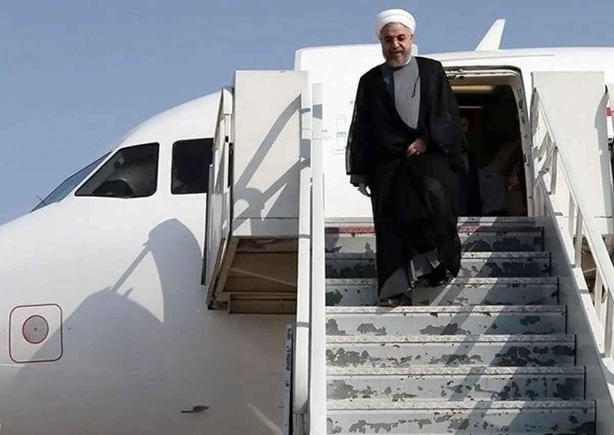 روحانی وارد آکتائو شد