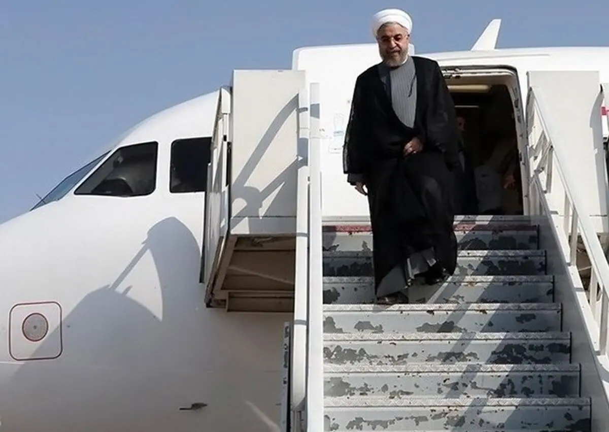 روحانی وارد آکتائو شد