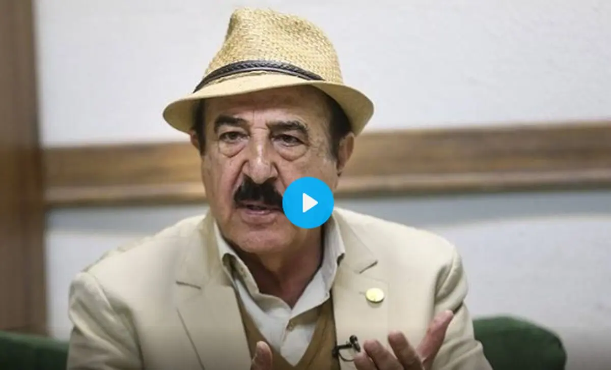 واکنش جالب منوچهر آذری هنرمند کلیمی ایرانی در تلویزیون