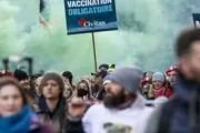 اعتراضات هزاران نفر در بروکسل علیه قوانین محدود کننده کرونا