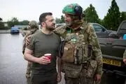 زلنسکی در خط مقدم جنگ