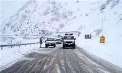 وضعیت جاده ها در آخر هفته برفی