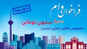 ثبت نام وام 800 میلیون تومانی بدون بهره برای مالکین تجاری در سراسر کشور (محدود)

