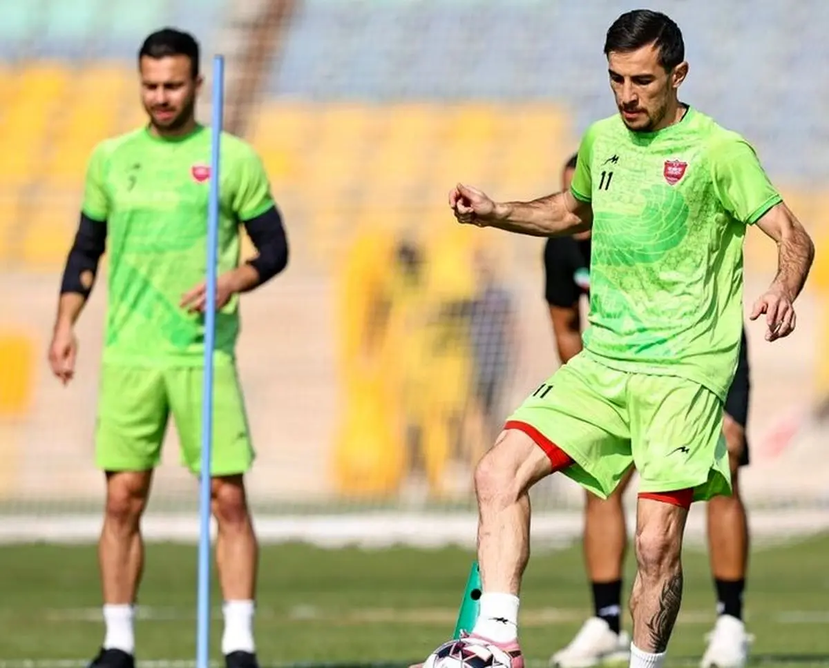 تمرینات انفرادی برای بازیکنان مصدوم پرسپولیس