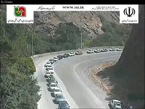ترافیک ۱۴ کیلومتری در جاده کرج-چالوس