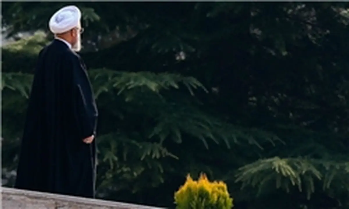 استقبال رسمی روحانی از خانم رئیس‌جمهور در سعدآباد