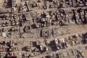 ویرانی گسترده در غزه در تصاویر ماهواره ای