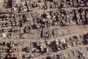 ویرانی گسترده در غزه در تصاویر ماهواره ای