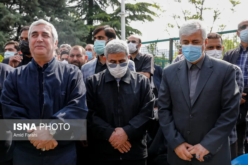 مراسم تشییع نادر طالب‌زاده/گزارش تصویری