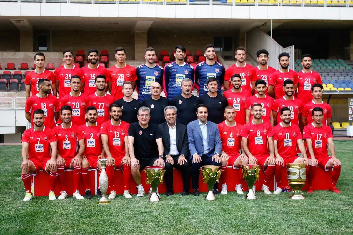 عکس تیمی پرافتخار پرسپولیسیها