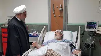 روحانی راهی بیمارستان شد/ عیادت از  از حجت‌الاسلام والمسلمین شهیدی