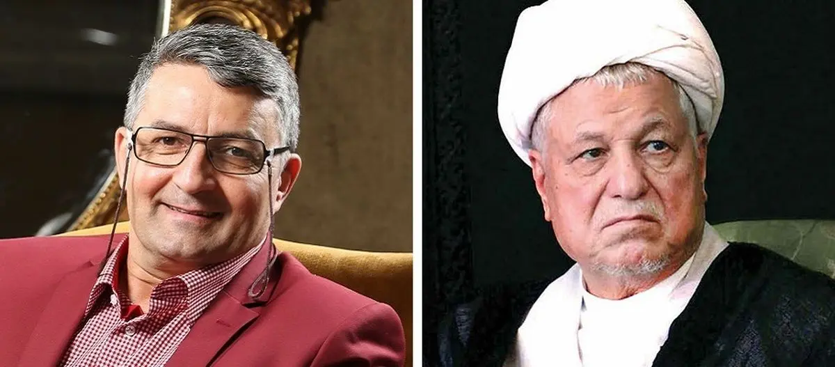 تقلید صدای آیت الله رفسنجانی در حضور خودش +فیلم