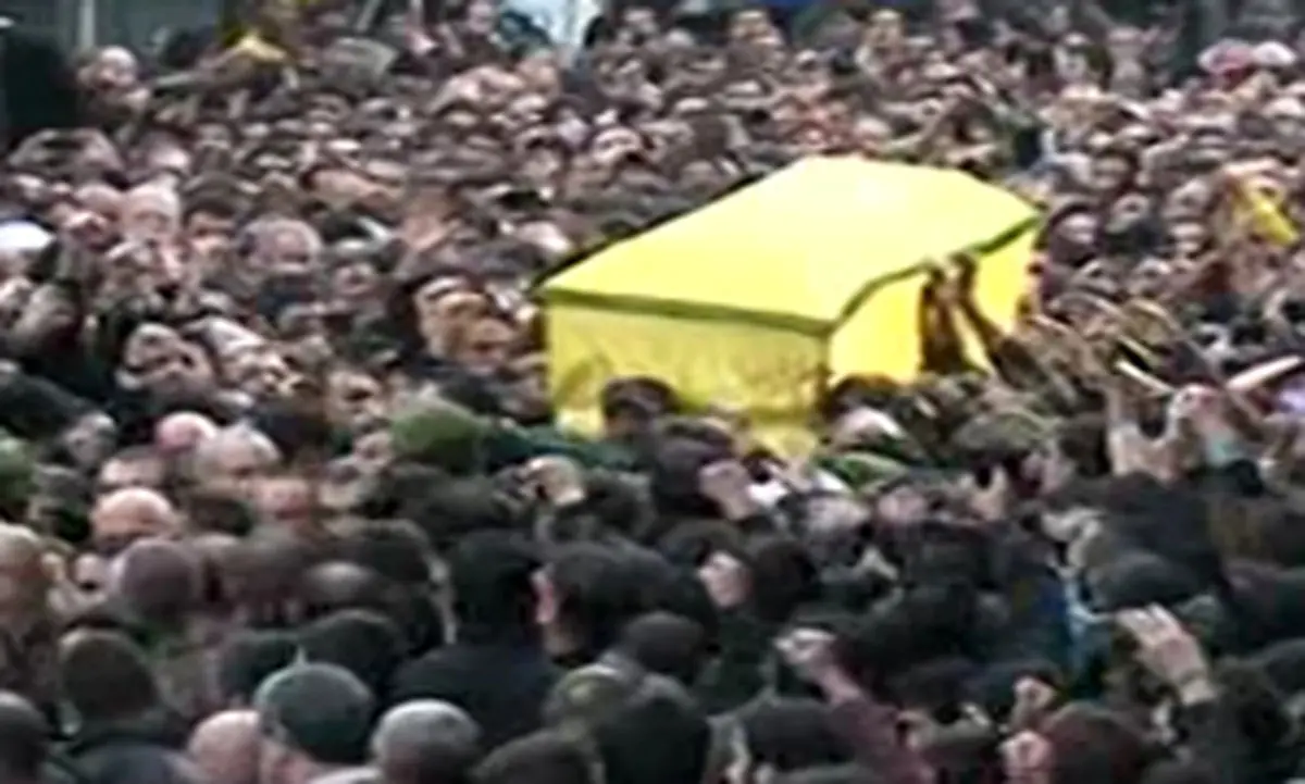مراسم تشییع پیکر شهید " جهاد مغنیه " + فیلم