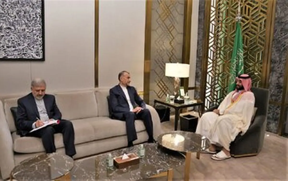 تصاویر دیدار امیرعبداللهیان با بن سلمان 