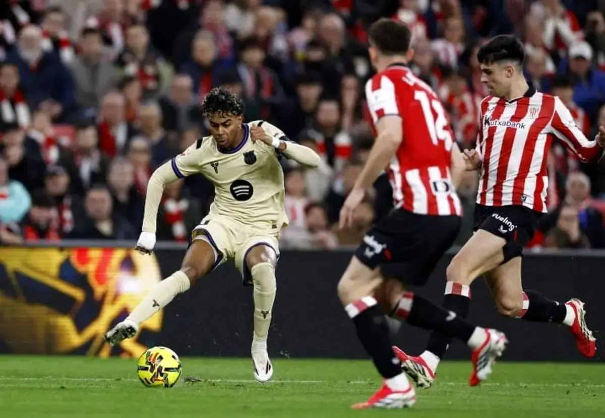 تیم فوتبال بارسلونا در خانه اتلتیک پیروز شد