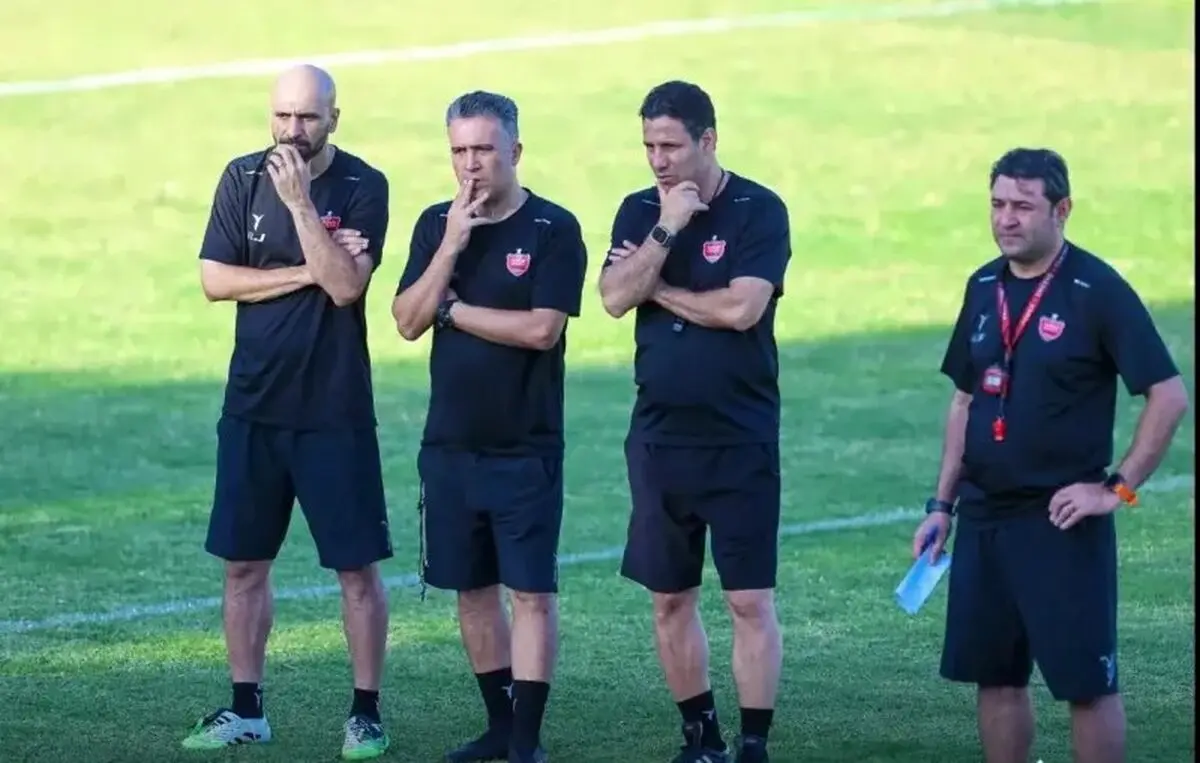 چهره‌های ناشناس در تمرین پرسپولیس+ عکس