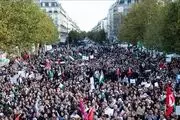 حمله پلیس فرانسه با گاز اشک‌آور به حامیان فلسطین 