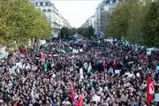 حمله پلیس فرانسه با گاز اشک‌آور به حامیان فلسطین 