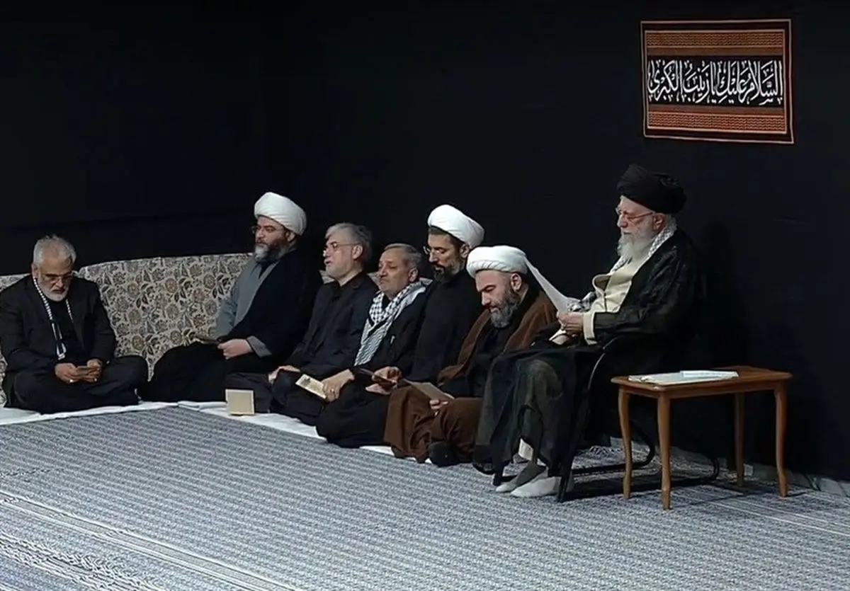 مراسم عزاداری اربعین حسینی با حضور رهبر انقلاب برگزار شد