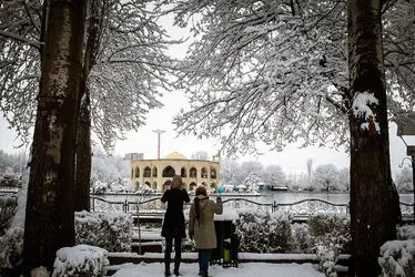برف بهاری در تبریز