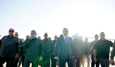 رژه نظامی الحشد الشعبی عراق با حضور مصطفی الکاظمی/گزارش تصویری