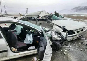 تصادف مرگبار سواری ها در محور همدان