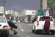 برخورد زنجیره‌ای ۱۸ خودرو در کاروان عروسی