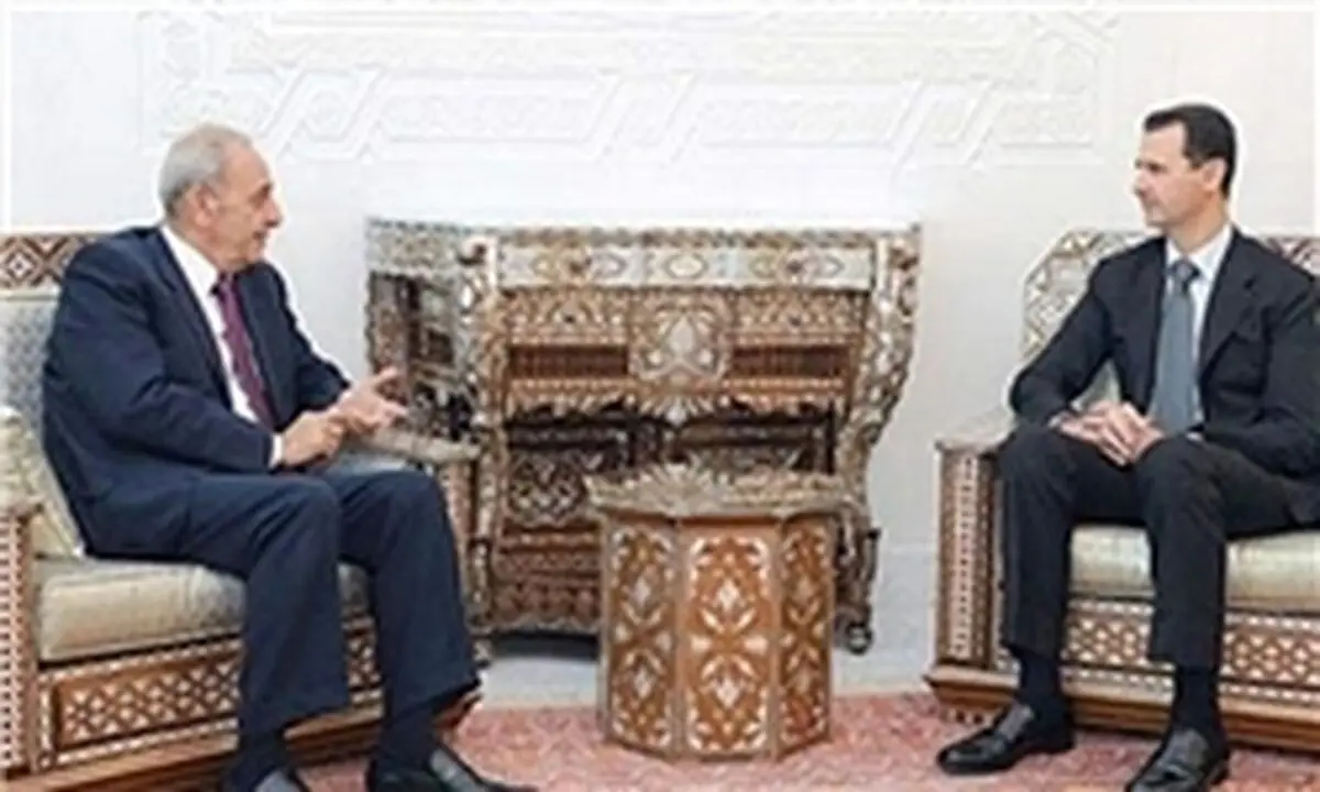 پیام تبریک رئیس پارلمان لبنان به «بشار اسد»