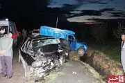 شاخ به شاخ شدن پراید با وانت 10 کشته و زخمی برجای گذاشت