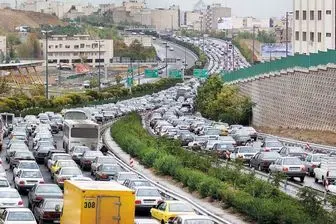 وضعیت ترافیکی معابر اصلی و بزرگراهی پایتخت