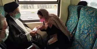 رئیسی از تهران تا البرز با مترو با مردم +تصاویر 