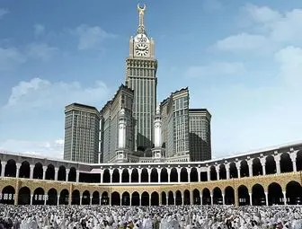 افتتاح بزرگترین ساعت جهان در مکه مکرمه + عکس