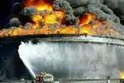 مهار آتش سوزی در بندر صادراتی ماهشهر