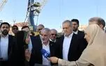 بازدید پزشکیان از بندر شهید بهشتی چابهار