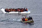 قایقی با ده‌ها سرنشین مهاجر غرق شد