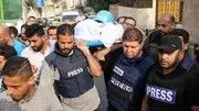 فیلم لحظه زخمی شدن ۲ خبرنگار در غزه