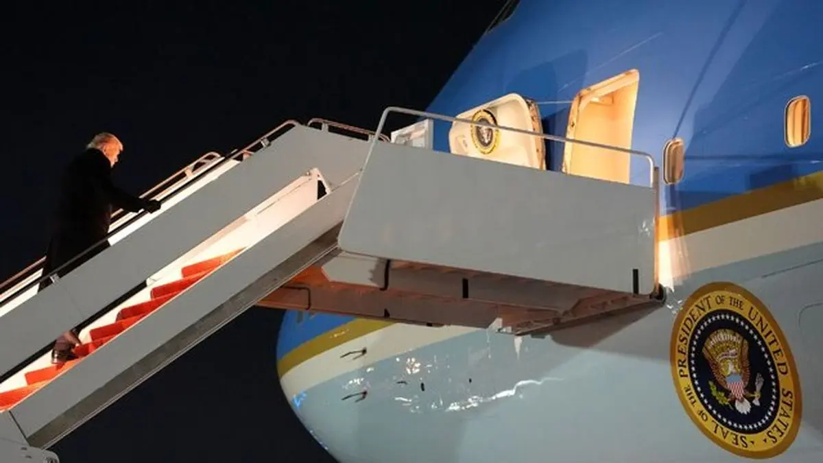 هواپیمای ترامپ دوباره راهی سوئیس شد