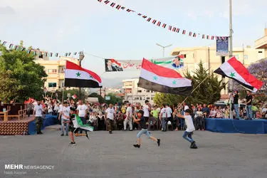 جشن پیروزی بشار اسد