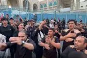 مردم عزادار وارد مصلی شدند +فیلم