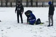برف بازی استقلالی ها در تمرین