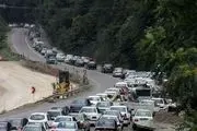 ترافیک سنگین در آزادراه تهران - شمال