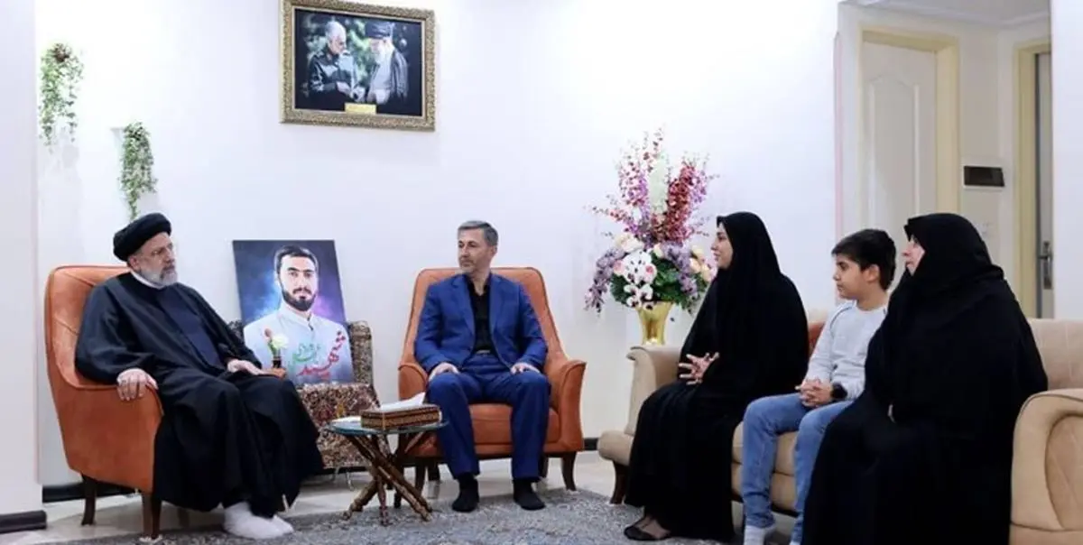 دیدار آیتالله رئیسی در شب یلدا با خانواده شهید آرمان علیوردی