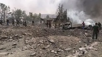 بمباران مواضع داعش توسط نیروی هوایی روسیه در دیرالزور