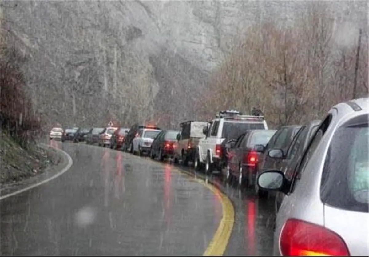 بارندگی در محورهای کوهستانی استان سمنان