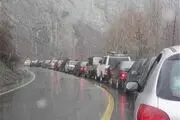 بارندگی در محورهای کوهستانی استان سمنان‌ 