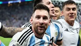 گل اول آرژانتین به فرانسه توسط لیونل مسی
